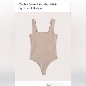 Abercrombie square neck bodysuit